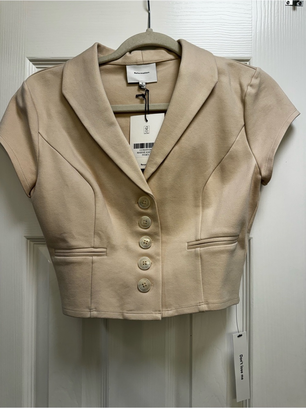 Reformation NWT Cream Marnie Top